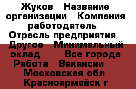 Жуков › Название организации ­ Компания-работодатель › Отрасль предприятия ­ Другое › Минимальный оклад ­ 1 - Все города Работа » Вакансии   . Московская обл.,Красноармейск г.